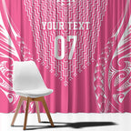 2025 Rugby Championship New Zealand Custom Window Curtain Poutama Motifs - Pink Out - Aussie Hoodie