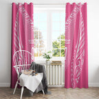 2025 Rugby Championship New Zealand Custom Window Curtain Poutama Motifs - Pink Out - Aussie Hoodie