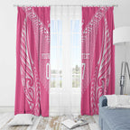 2025 Rugby Championship New Zealand Custom Window Curtain Poutama Motifs - Pink Out - Aussie Hoodie