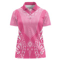 2025 Rugby Championship New Zealand Custom Women Polo Shirt Poutama Motifs - Pink Out - Aussie Hoodie