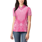 2025 Rugby Championship New Zealand Custom Women Polo Shirt Poutama Motifs - Pink Out - Aussie Hoodie