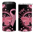 Australia Indigenous Can Cooler Tumbler Breast Cancer Ribbon Butterfly Aboriginal Arts