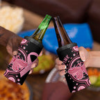 Australia Indigenous Can Cooler Tumbler Breast Cancer Ribbon Butterfly Aboriginal Arts