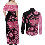 australia-indigenous-couples-matching-off-shoulder-maxi-dress-and-long-sleeve-button-shirts-breast-cancer-ribbon-butterfly-aboriginal-arts