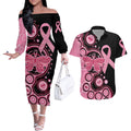 australia-indigenous-couples-matching-off-the-shoulder-long-sleeve-dress-and-hawaiian-shirt-breast-cancer-ribbon-butterfly-aboriginal-arts