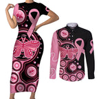 australia-indigenous-couples-matching-short-sleeve-bodycon-dress-and-long-sleeve-button-shirts-breast-cancer-ribbon-butterfly-aboriginal-arts