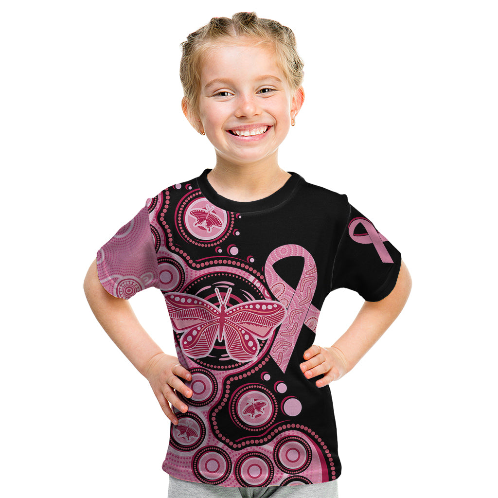 australia-indigenous-kid-t-shirt-breast-cancer-ribbon-butterfly-aboriginal-arts
