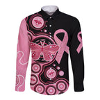 australia-indigenous-long-sleeve-button-shirt-breast-cancer-ribbon-butterfly-aboriginal-arts