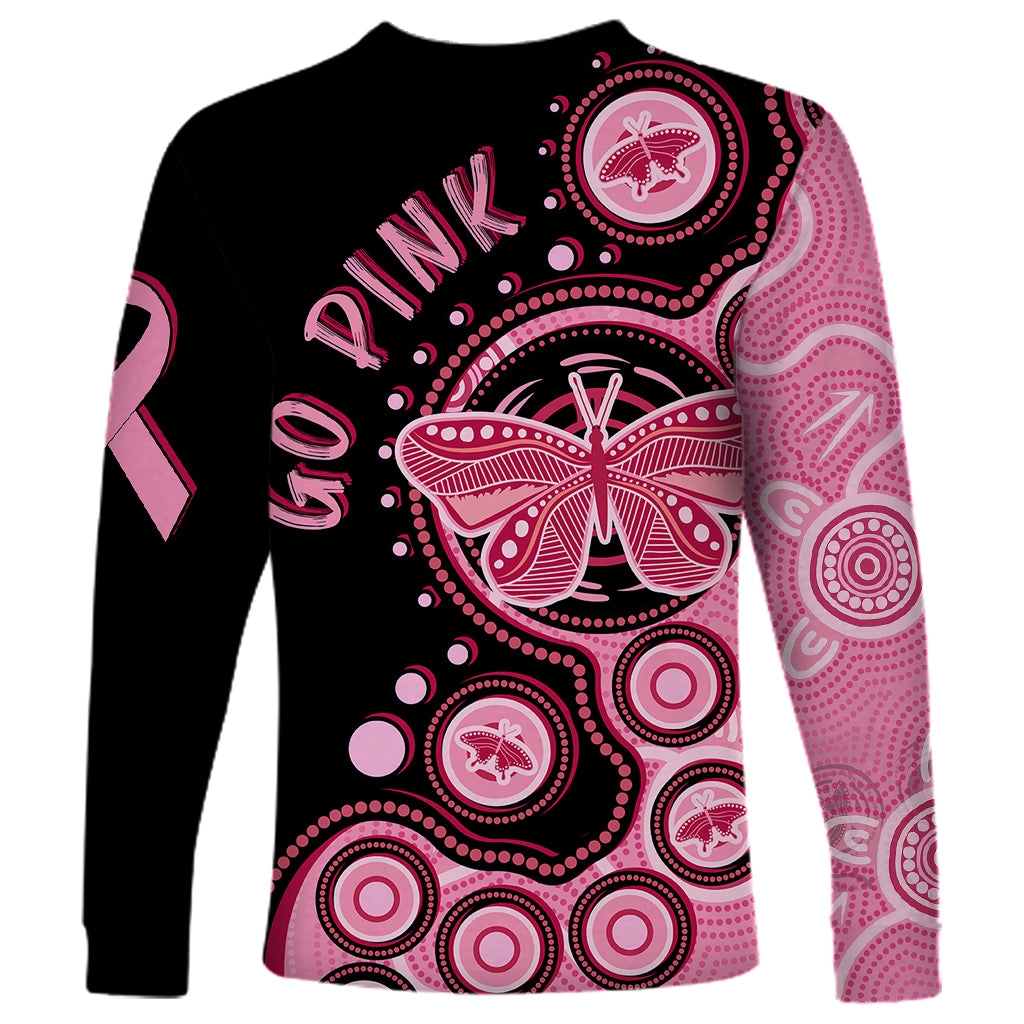 australia-indigenous-long-sleeve-shirt-breast-cancer-ribbon-butterfly-aboriginal-arts