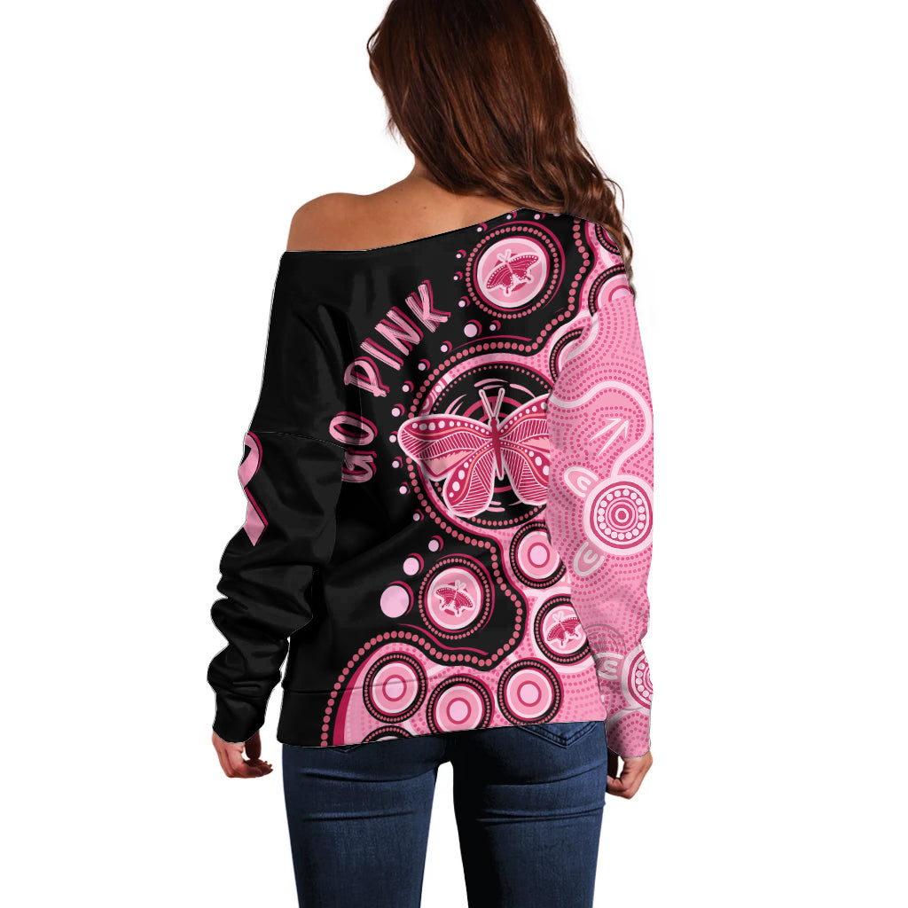 australia-indigenous-off-shoulder-sweater-breast-cancer-ribbon-butterfly-aboriginal-arts