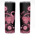 Australia Indigenous Skinny Tumbler Breast Cancer Ribbon Butterfly Aboriginal Arts