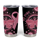 Australia Indigenous Tumbler Cup Breast Cancer Ribbon Butterfly Aboriginal Arts