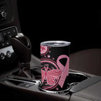 Australia Indigenous Tumbler Cup Breast Cancer Ribbon Butterfly Aboriginal Arts