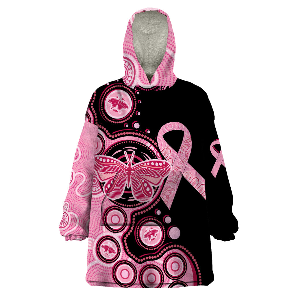 australia-indigenous-wearable-blanket-hoodie-breast-cancer-ribbon-butterfly-aboriginal-arts