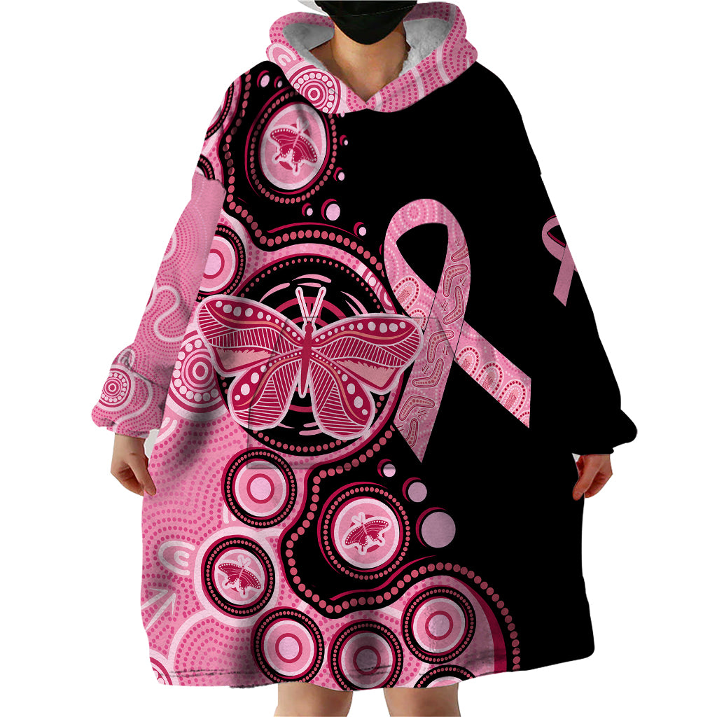 australia-indigenous-wearable-blanket-hoodie-breast-cancer-ribbon-butterfly-aboriginal-arts