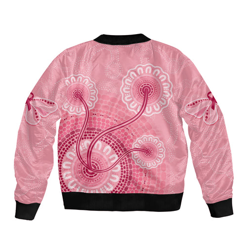 australia-indigenous-bomber-jacket-breast-cancer-ribbon-aboriginal-art-pink