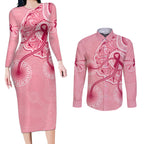 australia-indigenous-couples-matching-long-sleeve-bodycon-dress-and-long-sleeve-button-shirts-breast-cancer-ribbon-aboriginal-art-pink