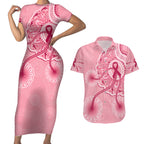 australia-indigenous-couples-matching-short-sleeve-bodycon-dress-and-hawaiian-shirt-breast-cancer-ribbon-aboriginal-art-pink