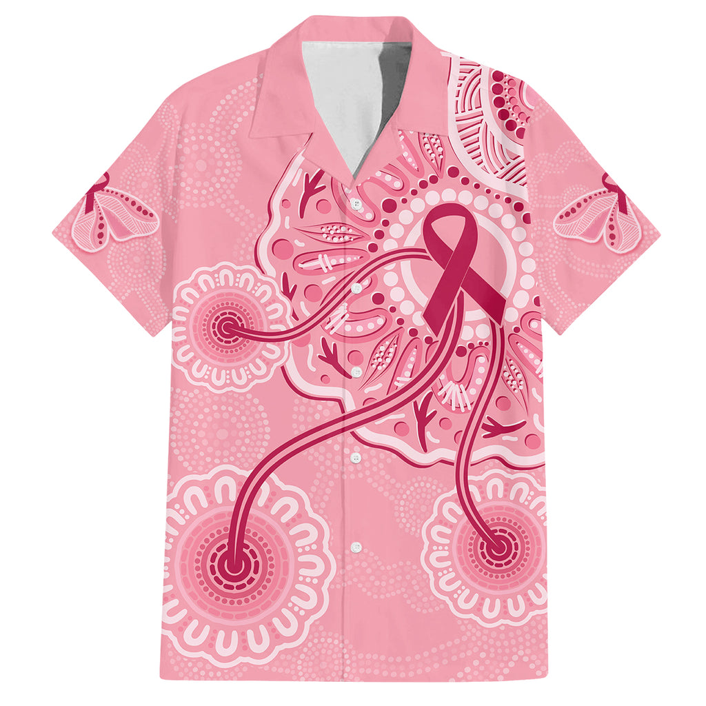 australia-indigenous-family-matching-long-sleeve-bodycon-dress-and-hawaiian-shirt-breast-cancer-ribbon-aboriginal-art-pink
