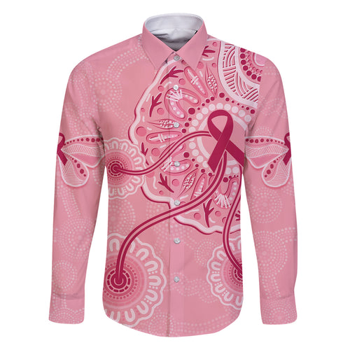 australia-indigenous-family-matching-mermaid-dress-and-hawaiian-shirt-breast-cancer-ribbon-aboriginal-art-pink