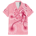 australia-indigenous-family-matching-puletasi-dress-and-hawaiian-shirt-breast-cancer-ribbon-aboriginal-art-pink