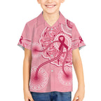 australia-indigenous-kid-hawaiian-shirt-breast-cancer-ribbon-aboriginal-art-pink