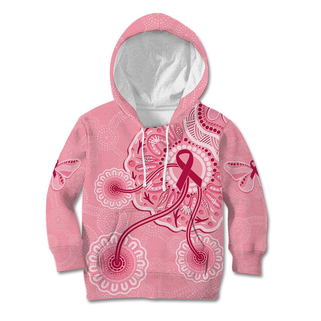 australia-indigenous-kid-hoodie-breast-cancer-ribbon-aboriginal-art-pink