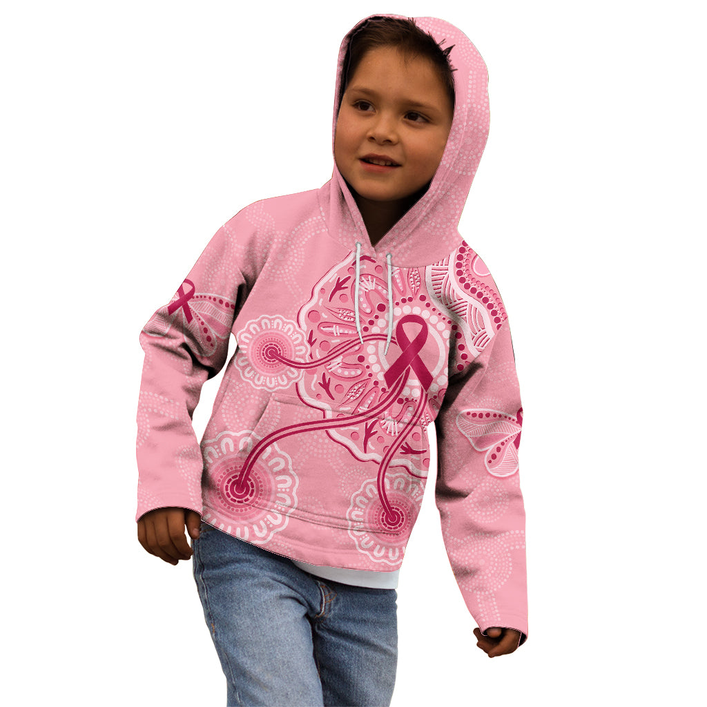 australia-indigenous-kid-hoodie-breast-cancer-ribbon-aboriginal-art-pink