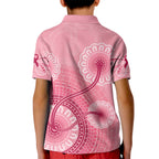 australia-indigenous-kid-polo-shirt-breast-cancer-ribbon-aboriginal-art-pink