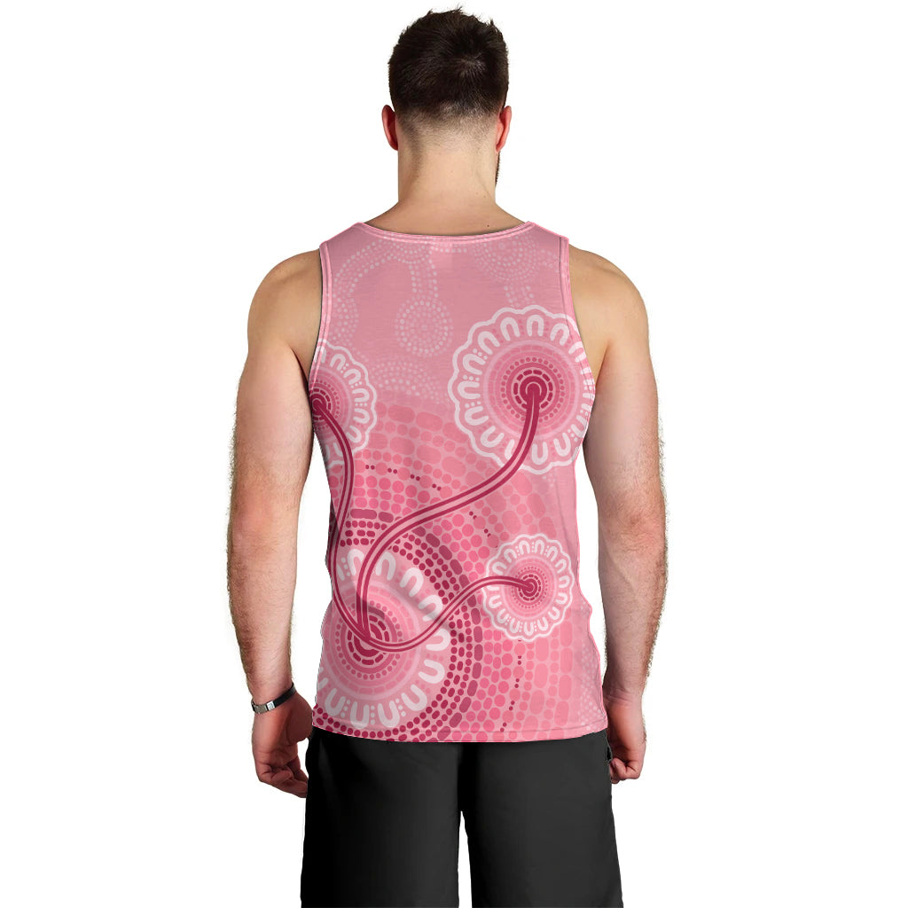 australia-indigenous-men-tank-top-breast-cancer-ribbon-aboriginal-art-pink