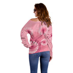 australia-indigenous-off-shoulder-sweater-breast-cancer-ribbon-aboriginal-art-pink