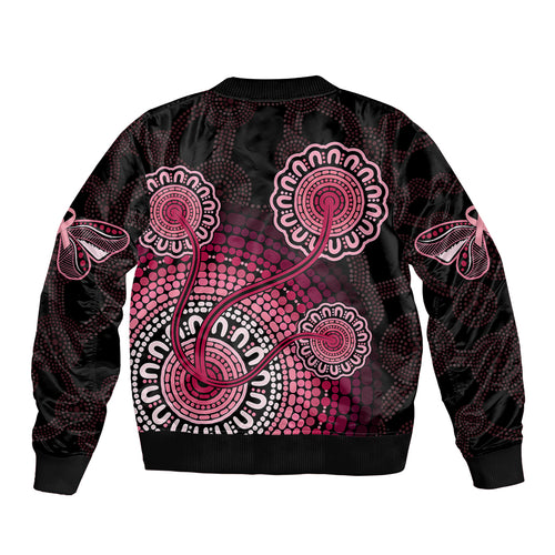 australia-indigenous-bomber-jacket-breast-cancer-ribbon-aboriginal-art-black