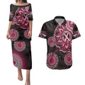 australia-indigenous-couples-matching-puletasi-dress-and-hawaiian-shirt-breast-cancer-ribbon-aboriginal-art-black