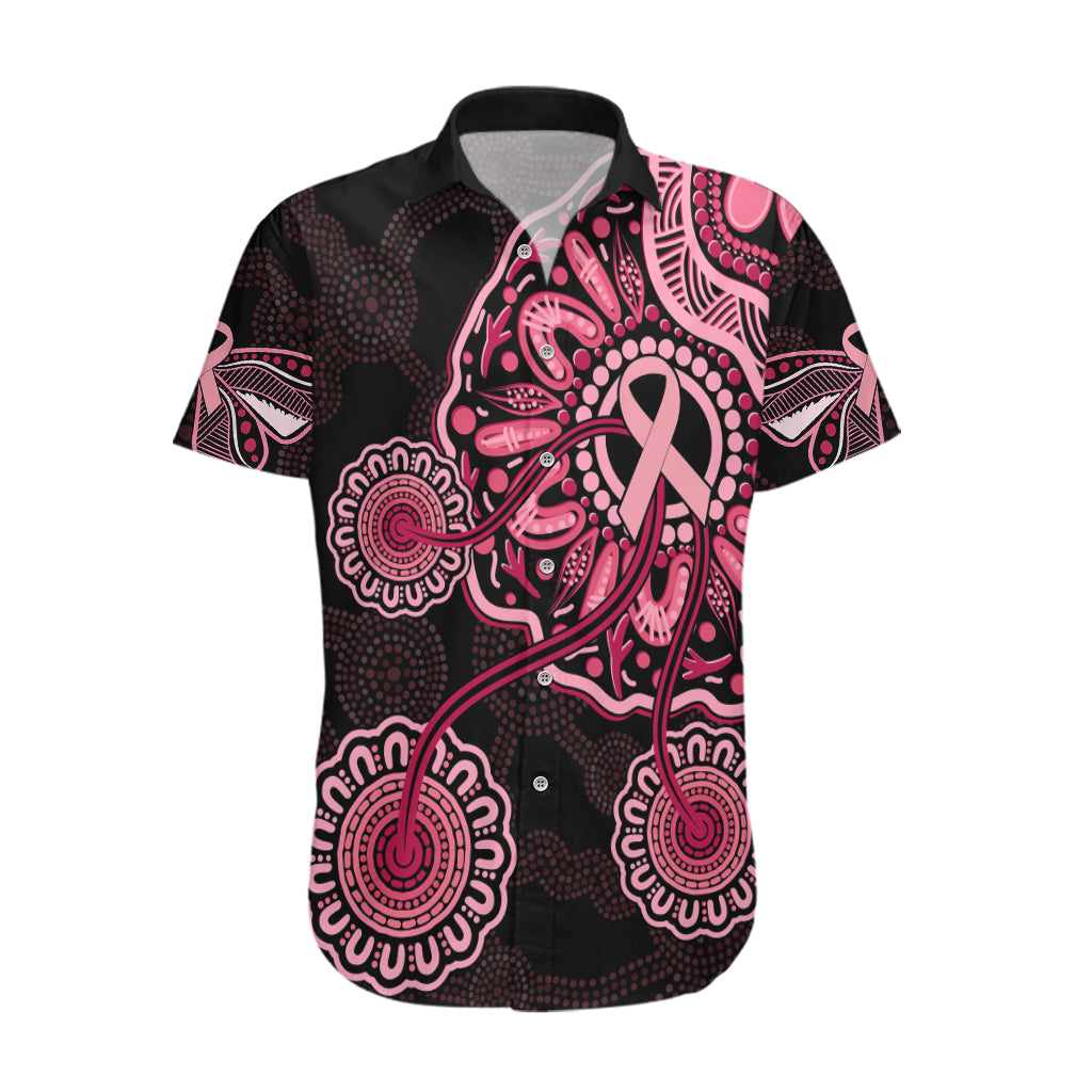 australia-indigenous-hawaiian-shirt-breast-cancer-ribbon-aboriginal-art-black