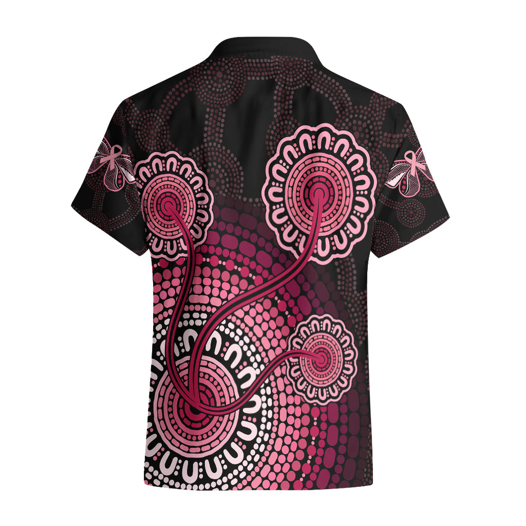 australia-indigenous-hawaiian-shirt-breast-cancer-ribbon-aboriginal-art-black