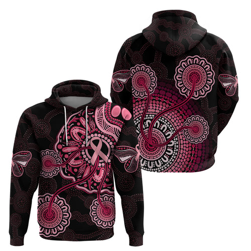 australia-indigenous-hoodie-breast-cancer-ribbon-aboriginal-art-black
