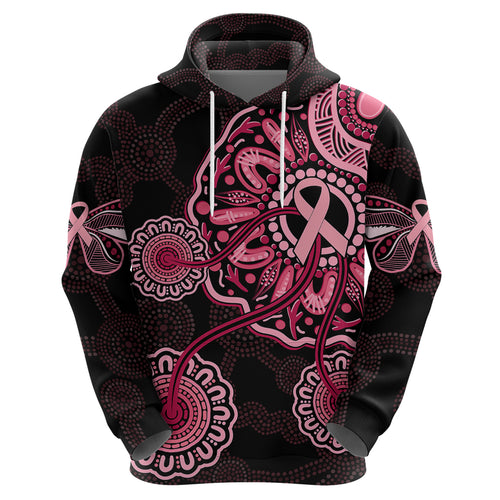 australia-indigenous-hoodie-breast-cancer-ribbon-aboriginal-art-black