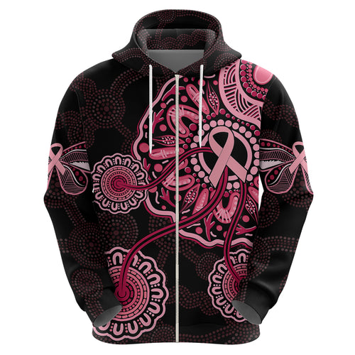 australia-indigenous-hoodie-breast-cancer-ribbon-aboriginal-art-black