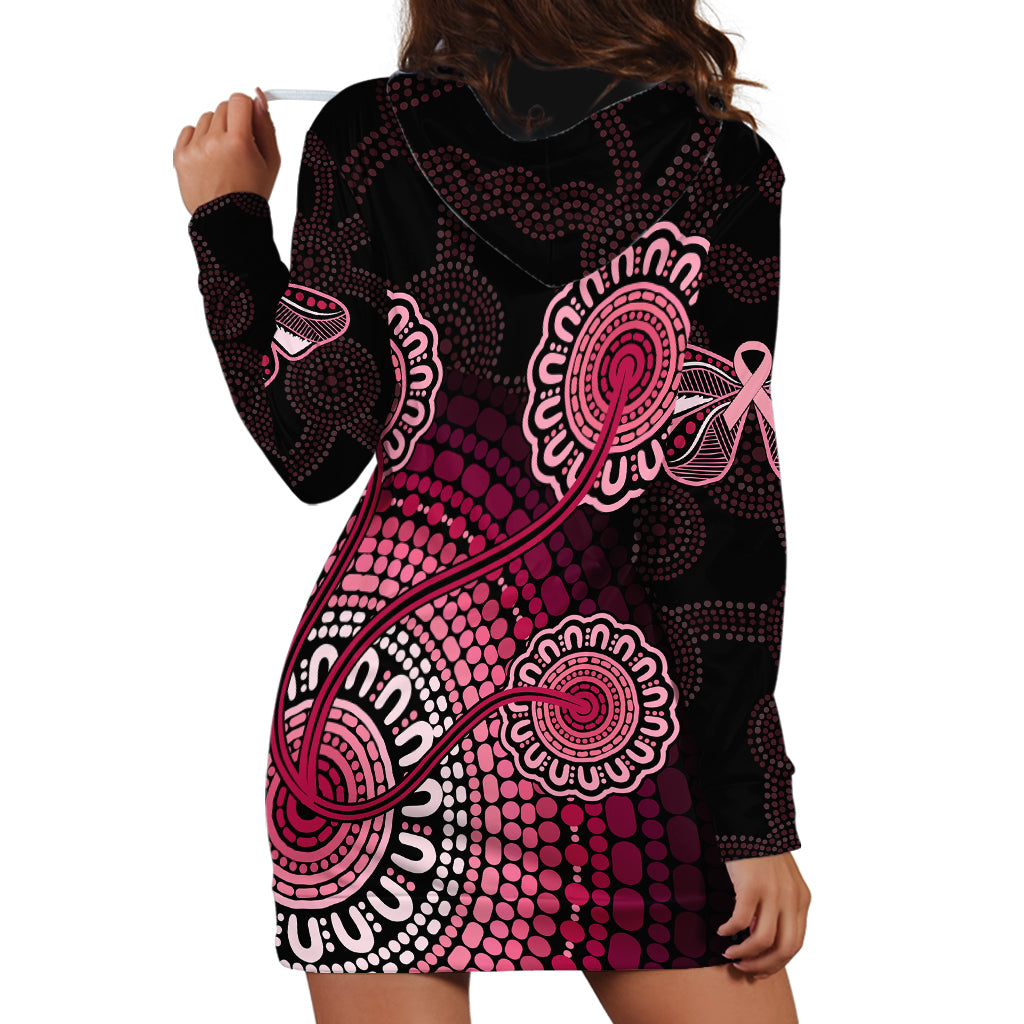australia-indigenous-hoodie-dress-breast-cancer-ribbon-aboriginal-art-black