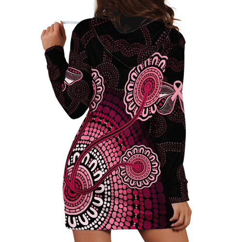 australia-indigenous-hoodie-dress-breast-cancer-ribbon-aboriginal-art-black