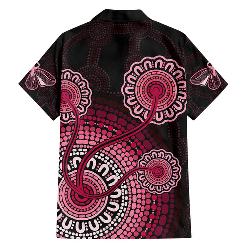 australia-indigenous-kid-hawaiian-shirt-breast-cancer-ribbon-aboriginal-art-black