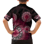 australia-indigenous-kid-hawaiian-shirt-breast-cancer-ribbon-aboriginal-art-black