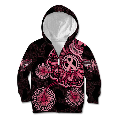 australia-indigenous-kid-hoodie-breast-cancer-ribbon-aboriginal-art-black