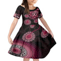 australia-indigenous-kid-short-sleeve-dress-breast-cancer-ribbon-aboriginal-art-black