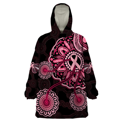 australia-indigenous-wearable-blanket-hoodie-breast-cancer-ribbon-aboriginal-art-black