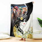 Melbourne Horse Racing Blanket Derby Day