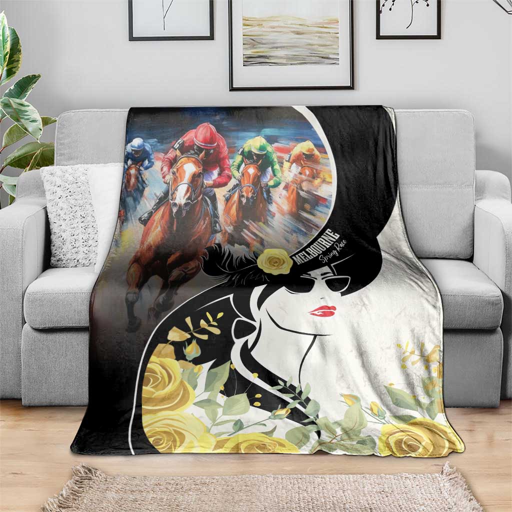Melbourne Horse Racing Blanket Derby Day