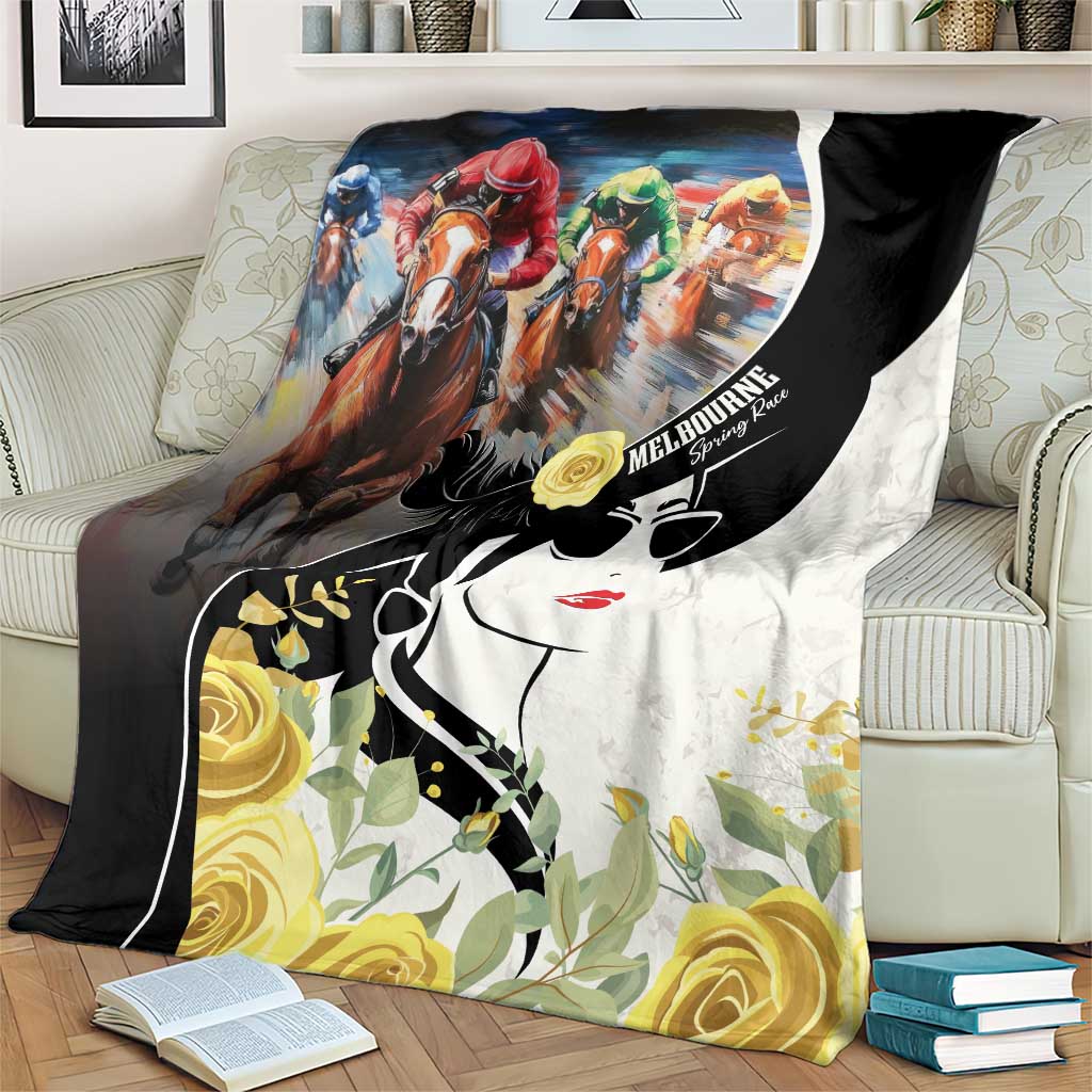 Melbourne Horse Racing Blanket Derby Day