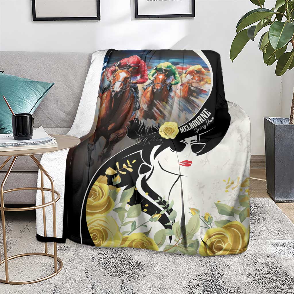 Melbourne Horse Racing Blanket Derby Day