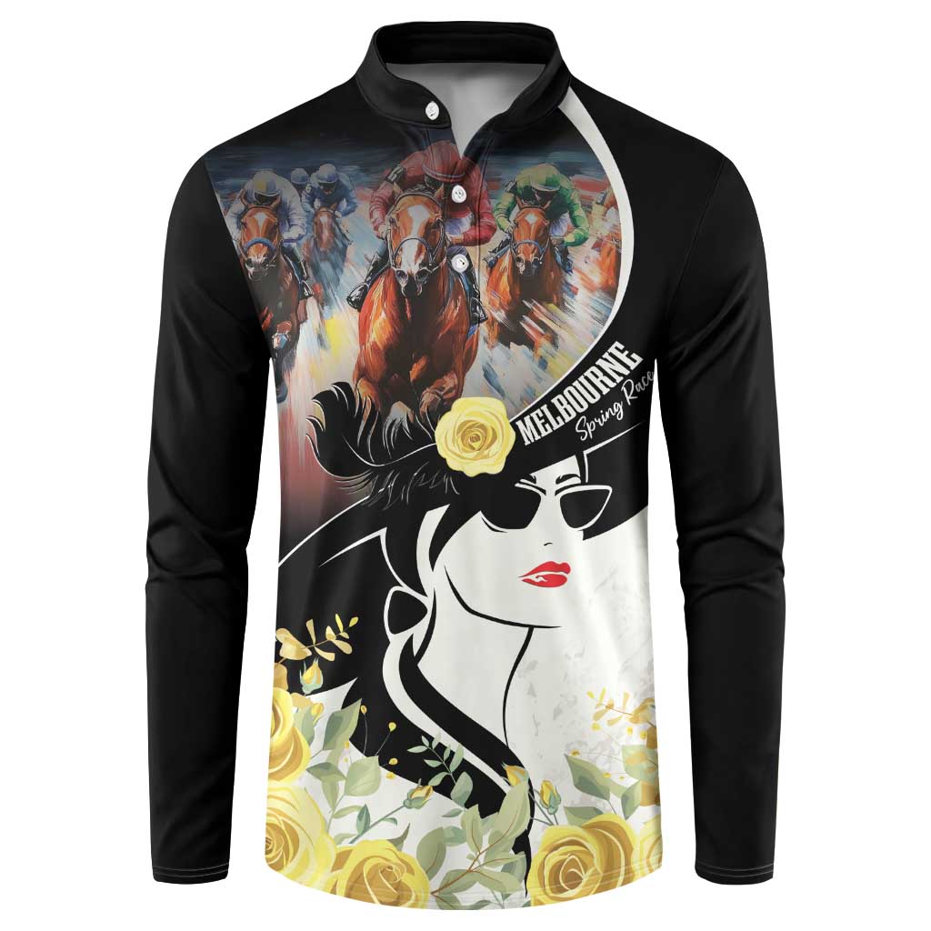 Melbourne Horse Racing Button Sweatshirt Derby Day